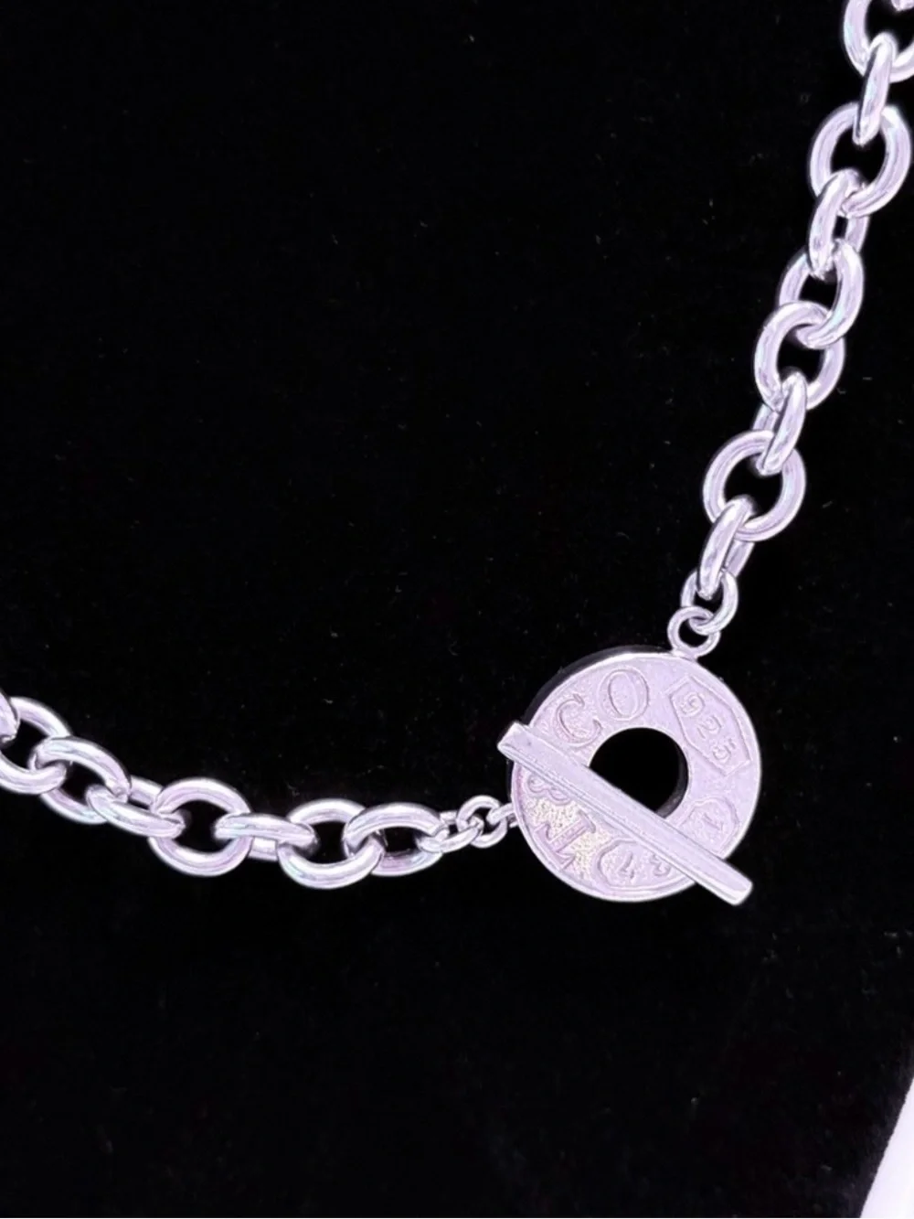 Tiffany & Co. 1887 Round Toggle Link Necklace in Silver